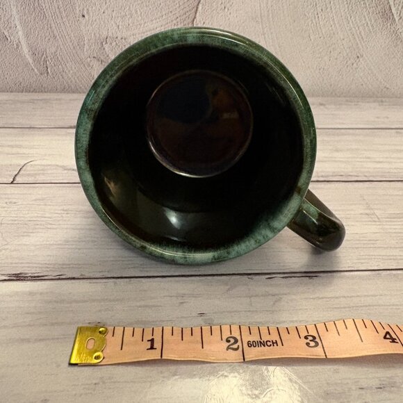 Blue Mountain Mug Set w/ Handle Drip Glaze Redware Mid Century (SKU: 212MI) - Picture 10 of 12